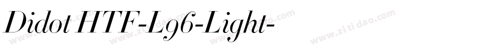 Didot HTF-L96-Light字体转换